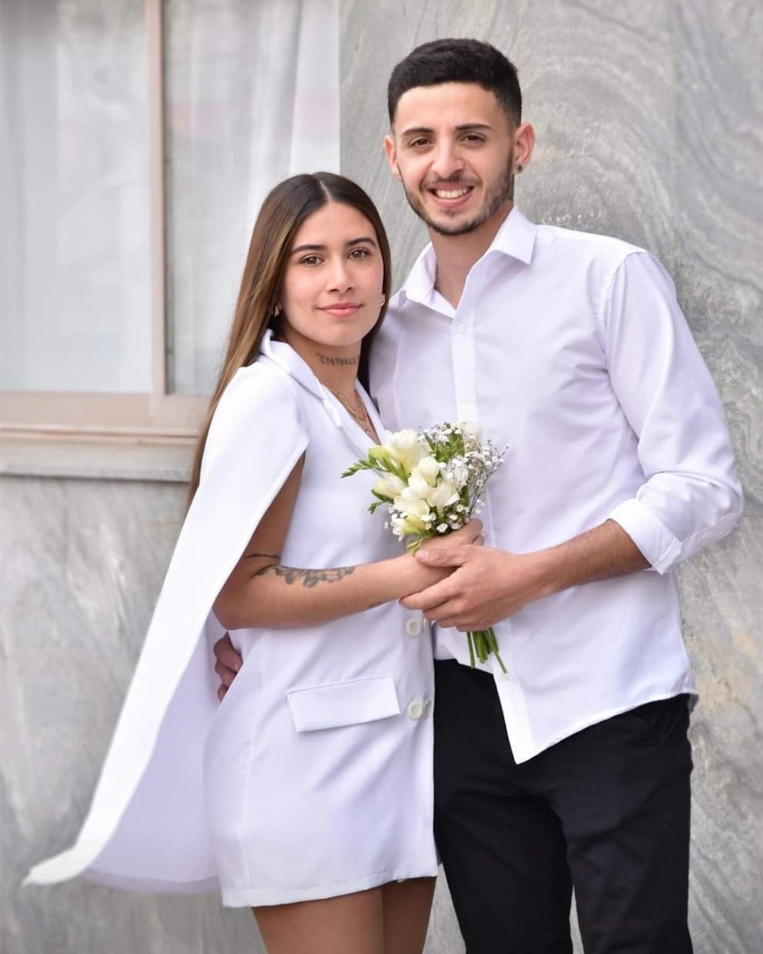 Saco con Capa Blanco para Civil